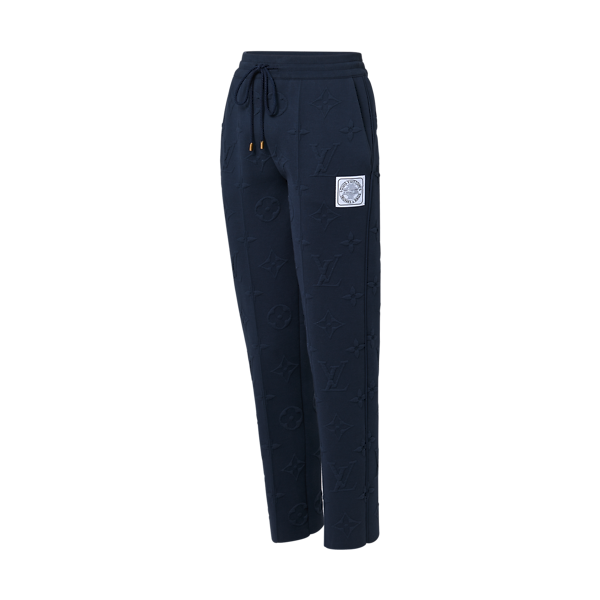 LOUIS VUITTON Embossed Monogram Jogging Cargo Pants Bottoms RM211B D97 FKPO06 black 34
